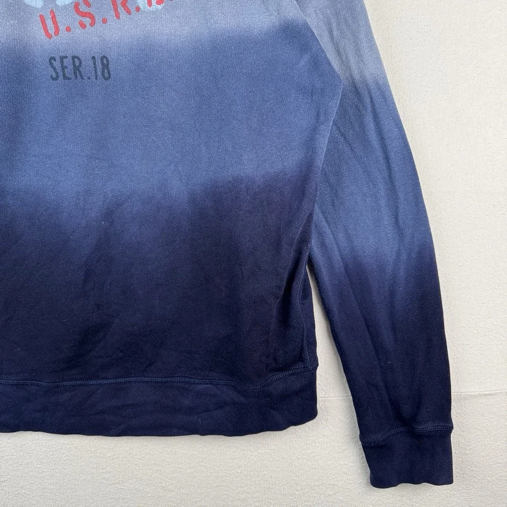 Polo Ralph Lauren RLYC Boys XL 18-20 Navy Ombré Sweatshirt Sailing‎ Yacht Club